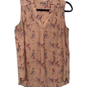 Pleione Floral Sleeveless Blouse - Peach